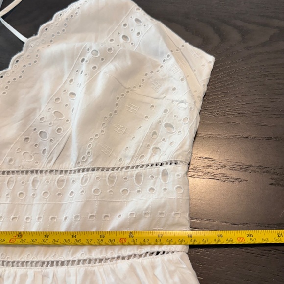 Tommy Hilfiger Women’s Plus Cotton White Lace Midi Dress Size 18 - Picture 6 of 16